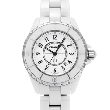 シャネル J12 33MM H0968 ホワイト レディース 時計 【中古】【wristwatch】