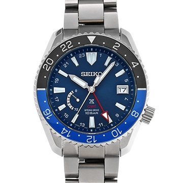 セイコー プロスペックス LXライン スプリングドライブ GMT SBDB031 ブルー メンズ 時計 【中古】【wristwatch】