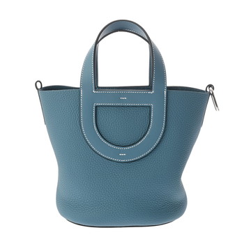 エルメス インザループ 18 ニューブルージーン トリヨンクレマンス/ヴォースイフト レディース バッグ 【中古】【bag】