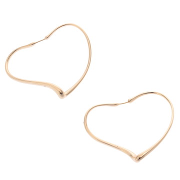 ティファニー オープンハートピアス ゴールド K18イエローゴールド YG レディース ジュエリー 【中古】【jewelry】