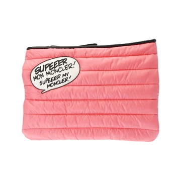 モンクレール クラッチバッグ ピンク ポリアミド ユニセックス バッグ 【中古】【bag】