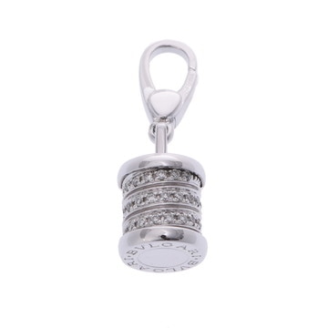ブルガリ B.ZERO1エレメント チャーム パヴェ シルバー K18ホワイトゴールド WG ユニセックス ジュエリー 【中古】【jewelry】