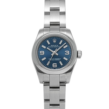 ロレックス オイスターパーペチュアル 26 176200 ブルー レディース 時計 【中古】【wristwatch】