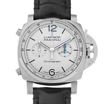 パネライ ルミノール クロノ PAM01218 ホワイト メンズ 時計 【中古】【wristwatch】