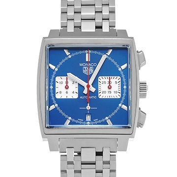 タグ ホイヤー モナコ キャリバーホイヤー02 クロノグラフ CBL2111.BA0644 ブルー/シルバー メンズ 時計 【中古】【wristwatch】