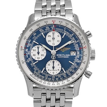 ブライトリング オールド ナビタイマー A13322 ブルー/シルバー メンズ 時計 【中古】【wristwatch】