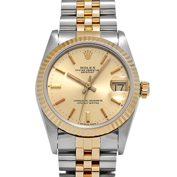 ロレックス デイトジャスト 68273 シャンパン ユニセックス 時計 【中古】【wristwatch】