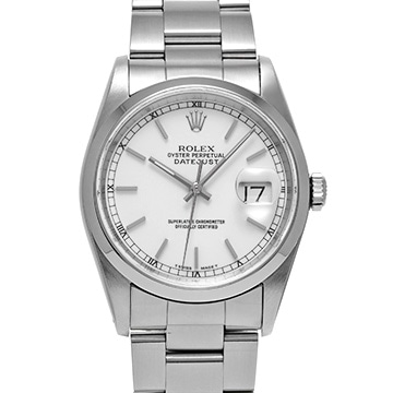 ロレックス デイトジャスト 16200 ホワイト メンズ 時計 【中古】【wristwatch】