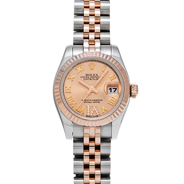 ロレックス デイトジャスト 179171 ピンク/ダイヤモンド レディース 時計 【中古】【wristwatch】