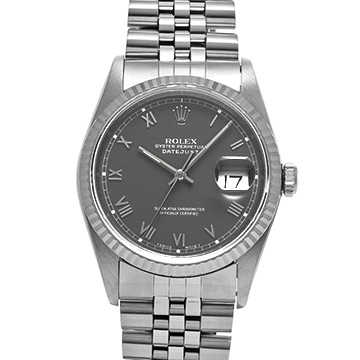 ロレックス デイトジャスト 16234 グレー メンズ 時計 【中古】【wristwatch】