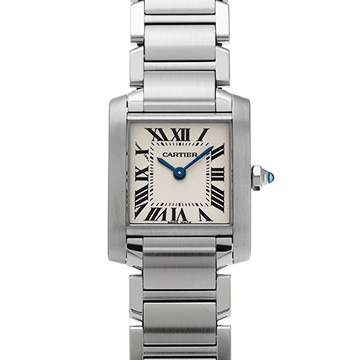 カルティエ タンクフランセーズ SM　 W51008Q3 シルバー レディース 時計 【中古】【wristwatch】