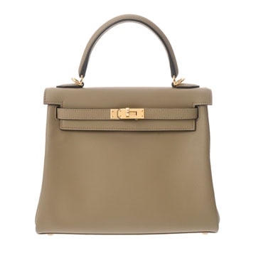 エルメス ケリー 25 内縫い 2WAY ベージュマルファ ヴォースイフト レディース バッグ 【中古】【bag】