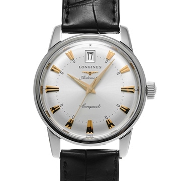 ロンジン コンクエスト ヘリテージ  L1.611.4.75.4 シルバー メンズ 時計 【中古】【wristwatch】