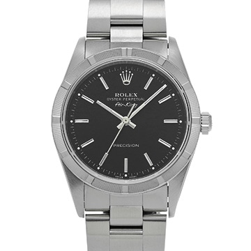 ロレックス エアキング 14010 ブラック メンズ 時計 【中古】【wristwatch】
