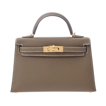 エルメス ミニケリー2 2WAY エトゥープ ヴォーエプソン レディース バッグ 【未使用】【bag】