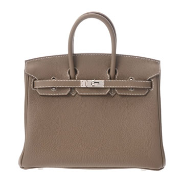 エルメス バーキン 25 エトゥープ トゴ レディース バッグ 【中古】【bag】