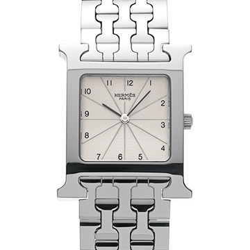 エルメス Hウォッチ HH1.510.260/4805 シルバー ユニセックス 時計 【中古】【wristwatch】