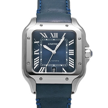 カルティエ サントス ドゥ カルティエ LM WSSA0013 ブルー・グラデーション メンズ 時計 【中古】【wristwatch】