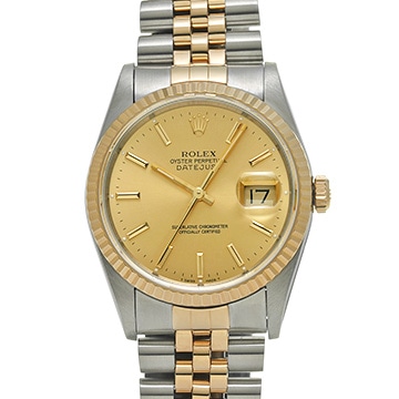 ロレックス デイトジャスト 16233 シャンパン メンズ 時計 【中古】【wristwatch】
