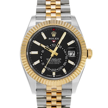 ロレックス スカイドゥエラー 336933 ブライトブラック メンズ 時計 【中古】【wristwatch】