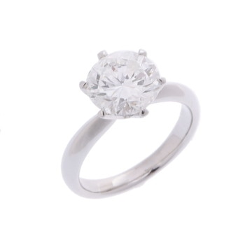 ノーブランド ダイヤリング シルバー Pt900プラチナ レディース ジュエリー 【中古】【jewelry】