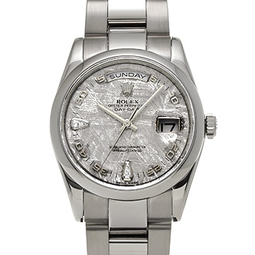 ロレックス デイデイト 118209 メテオライト/ダイヤモンド メンズ 時計 【中古】【wristwatch】