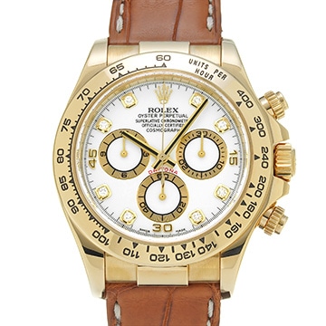 ロレックス コスモグラフ デイトナ 116518G ホワイト/ダイヤモンド メンズ 時計 【中古】【wristwatch】