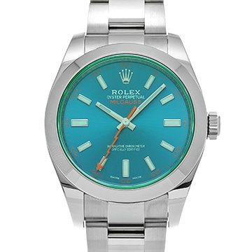 ロレックス ミルガウス 116400GV Zブルー メンズ 時計 【中古】【wristwatch】