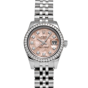 ロレックス デイトジャスト 179384G ピンクゴールドクリスタル/ダイヤモンド レディース 時計 【中古】【wristwatch】