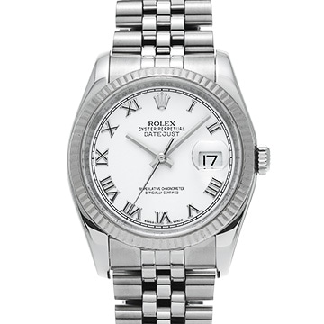 ロレックス デイトジャスト 116234 ホワイト メンズ 時計 【中古】【wristwatch】