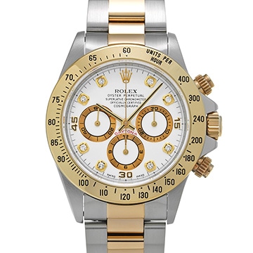 ロレックス コスモグラフ デイトナ 16523G ホワイト/ダイヤモンド メンズ 時計 【中古】【wristwatch】
