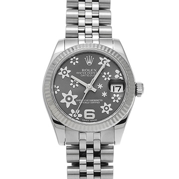 ロレックス デイトジャスト 31 178274 グレーフラワー ユニセックス 時計 【中古】【wristwatch】