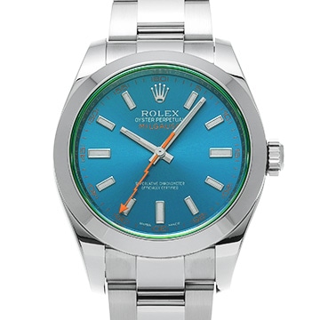 ロレックス ミルガウス 116400GV Zブルー メンズ 時計 【中古】【wristwatch】