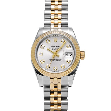 ロレックス デイトジャスト 179173G シルバー/ダイヤモンド レディース 時計 【中古】【wristwatch】