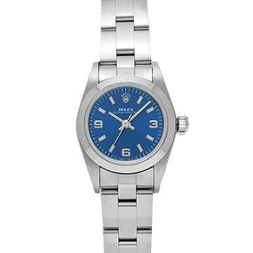 ロレックス オイスターパーペチュアル 67180 ブルー レディース 時計 【中古】【wristwatch】