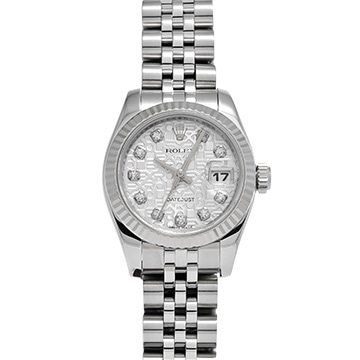 ロレックス デイトジャスト 179174G シルバーコンピュータ/ダイヤモンド レディース 時計 【中古】【wristwatch】