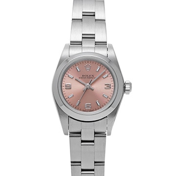 ロレックス オイスターパーペチュアル 76080 ピンク レディース 時計 【中古】【wristwatch】