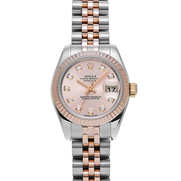 ロレックス デイトジャスト 179171G ピンク/ダイヤモンド レディース 時計 【中古】【wristwatch】