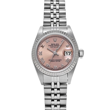 ロレックス デイトジャスト 79174 ピンク レディース 時計 【中古】【wristwatch】