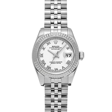 ロレックス デイトジャスト 179174 ホワイト レディース 時計 【中古】【wristwatch】