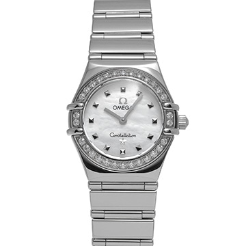 オメガ コンステレーション ミニ マイチョイス 1465.71 ホワイトシェル レディース 時計 【中古】【wristwatch】