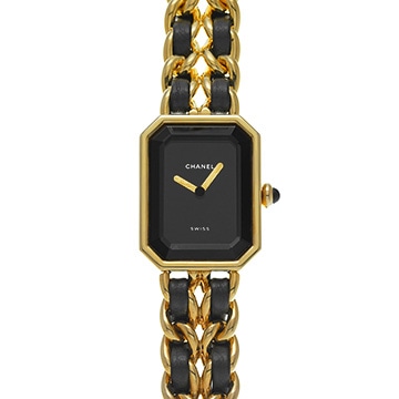 シャネル プルミエール S H0001 ブラック レディース 時計 【中古】【wristwatch】