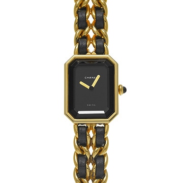 シャネル プルミエール S H0001 ブラック レディース 時計 【中古】【wristwatch】