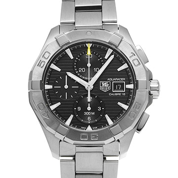 タグ ホイヤー アクアレーサー キャリバー16 クロノグラフ CAY2110.BA0927 ブラック メンズ 時計 【中古】【wristwatch】