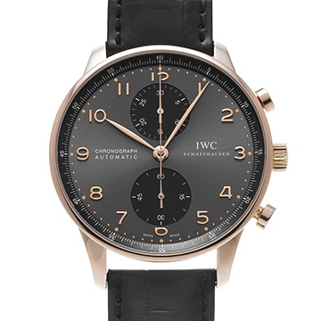 IWC ポルトギーゼ クロノグラフ IW371482 グレー/ブラック メンズ 時計 【中古】【wristwatch】