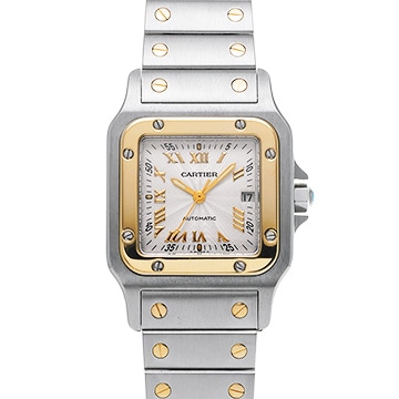 カルティエ サントス ガルベ LM 20周年記念モデル W20041C4 シルバー レディース 時計 【中古】【wristwatch】