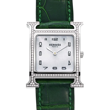 エルメス Hウォッチ HH1.531 ホワイトシェル レディース 時計 【中古】【wristwatch】