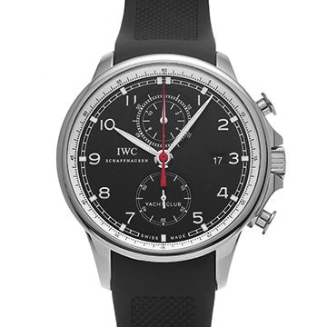 IWC ポルトギーゼ ヨットクラブ クロノグラフ IW390210 ブラック メンズ 時計 【中古】【wristwatch】