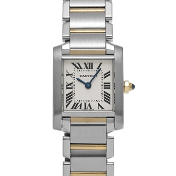 カルティエ タンク フランセーズ SM W51007Q4 シルバー レディース 時計 【中古】【wristwatch】