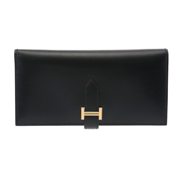 エルメス ベアン スフレ ブラック タデラクト ユニセックス 財布 【中古】【purse】